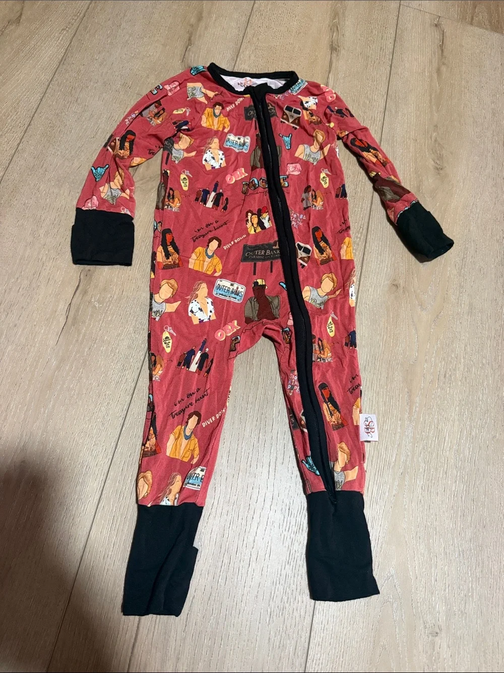 Bamboo zippy|Outerbanks print|18-24M